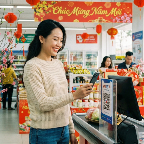 ‏Chi tiêu cuối năm đơn giản bằng nguồn tiền tín dụng khi quét VNPAY-QR ‏