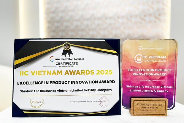 Shinhan Life Việt Nam nhận giải thưởng “EXCELLENCE IN PRODUCT INNOVATION AWARD” tại IIC Việt Nam 2025