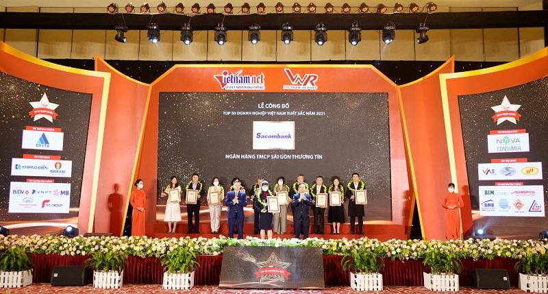 Sacombank vào Top 50 doanh nghiệp xuất sắc Việt Nam năm 2021