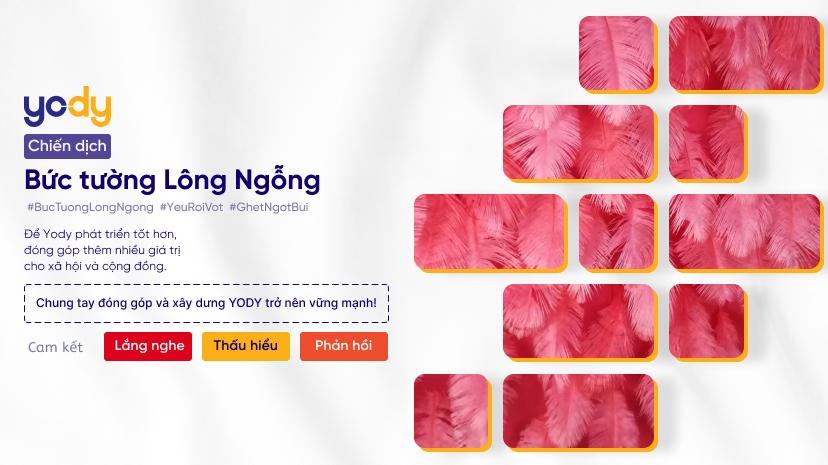 Yody vừa tung ra chiến dịch “Bức tường lông ngỗng”