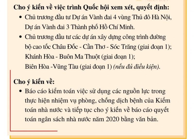 Chương trình phiên họp thứ 11 của Ủy ban Thường vụ Quốc hội - Ảnh 5