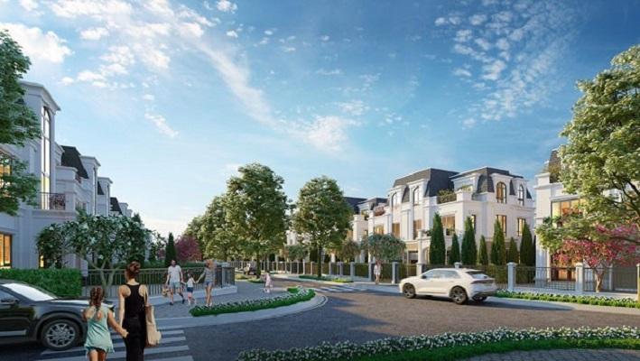 Thảo Viên Villas bố trí những hàng cây xanh mát vàp/thảm cỏ xanh mướt tạo bầu không khí trong lành mát mẻ.