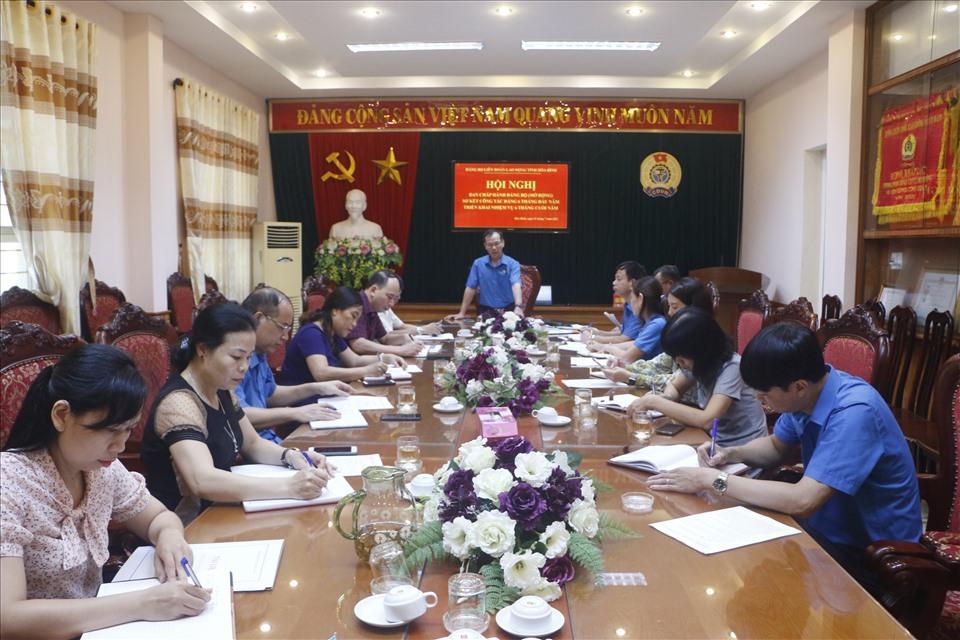 LĐLĐ Hòa Bình tăng cường quan tâm đến người lao động trong 6 tháng cuối năm