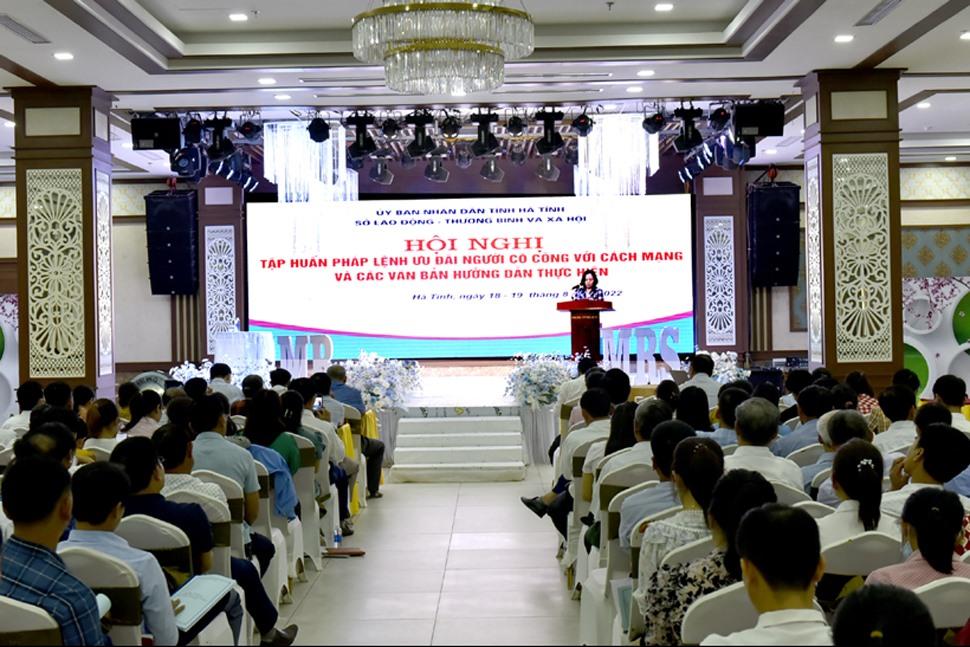 Hà Tĩnh: Tập huấn thực hiện Pháp lệnh Ưu đãi người có công