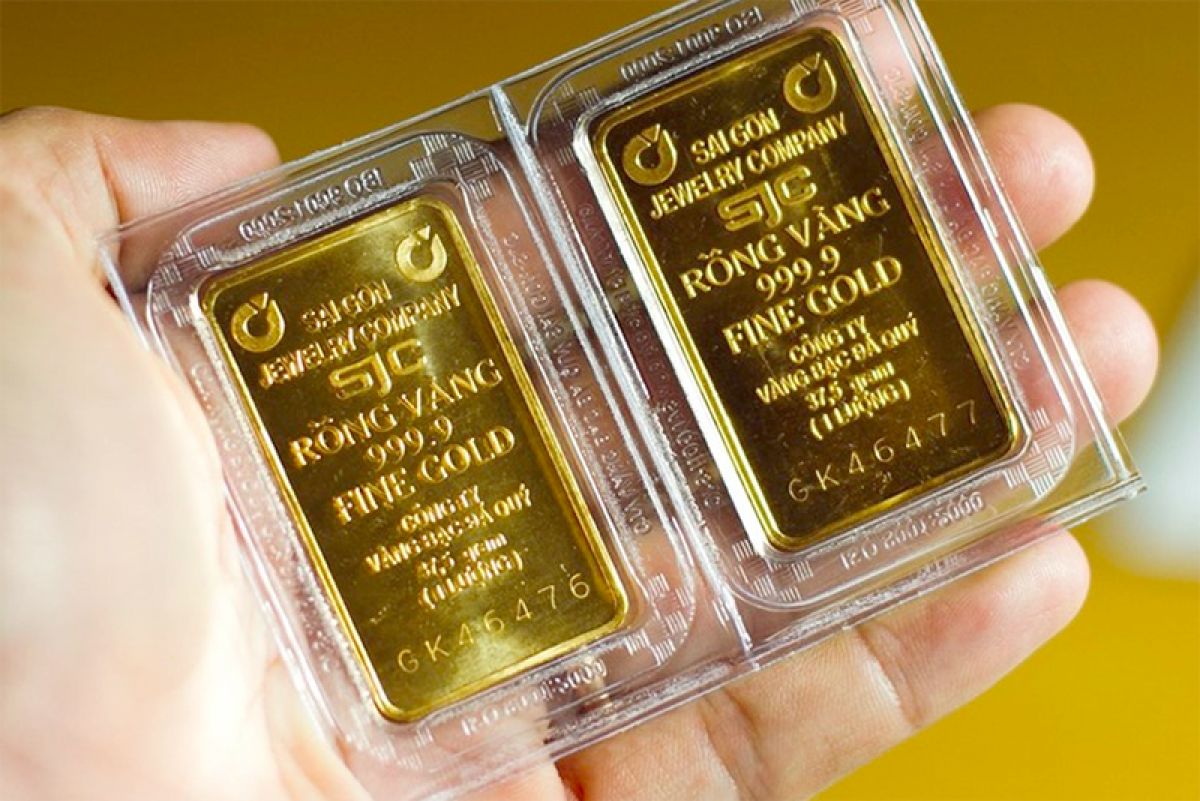 Giá vàng SJC trong nước giảm