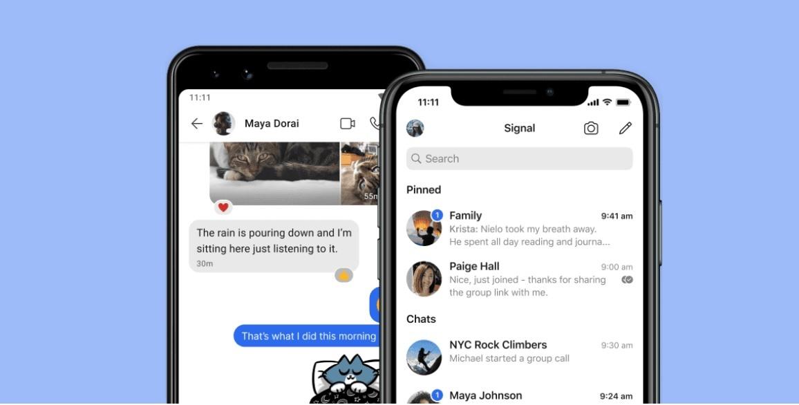 Signal là một ứng dụng nhắn tin mã hóa được ưa dùng. Ảnh: Signal