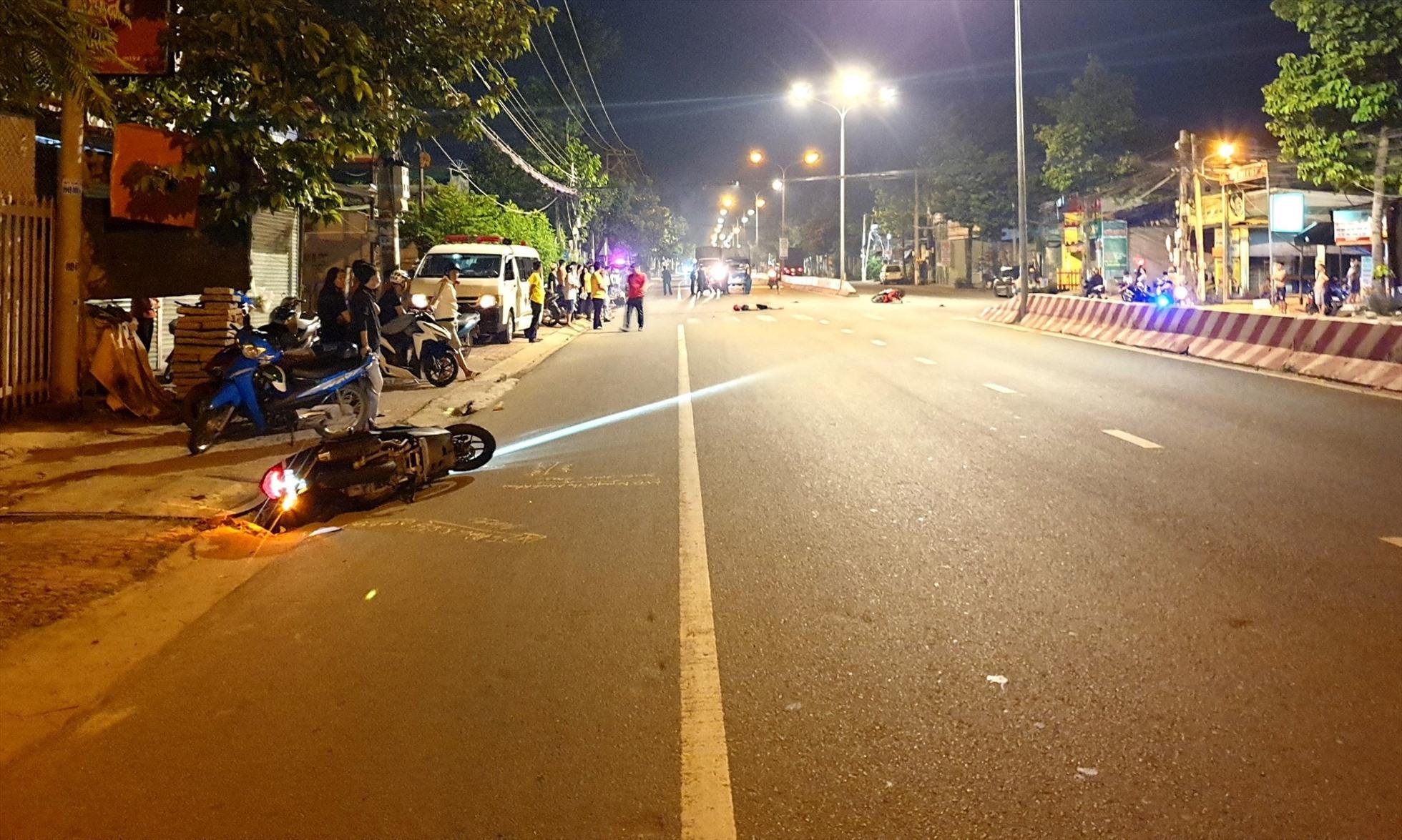 Hiện trường vụ tai nạn. Ảnh: Đ.T