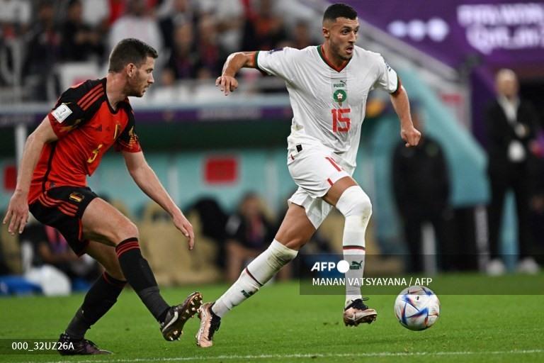 Maroc đang chơi khởi sắc hơn trong hiệp 2. Ảnh: AFP
