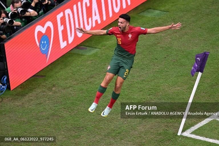 Goncalo Ramos là ngôi sao sáng nhất tại sân vận động Lusail. Ảnh: AFP