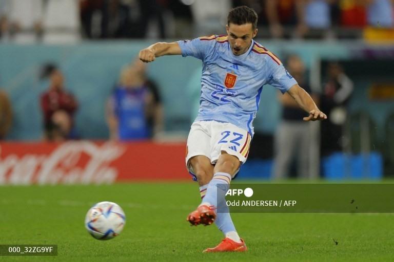 Pablo Sarabia được Enrique tung vào sân cuối hiệp phụ thứ 2 suýt chút nữa đã lập công, rồi sau đó đá hỏng ở loạt luân lưu. Ảnh: AFP