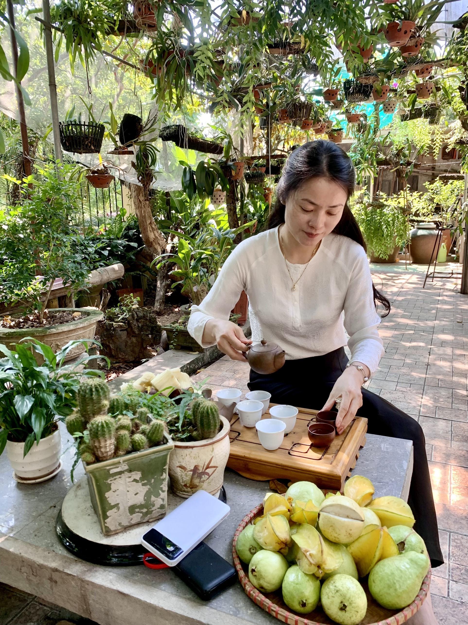 Chị Diệp lựa chọn ở nhà quây quần bên gia đình vào dịp nghỉ lễ. Ảnh: Nhân vật cung cấp.