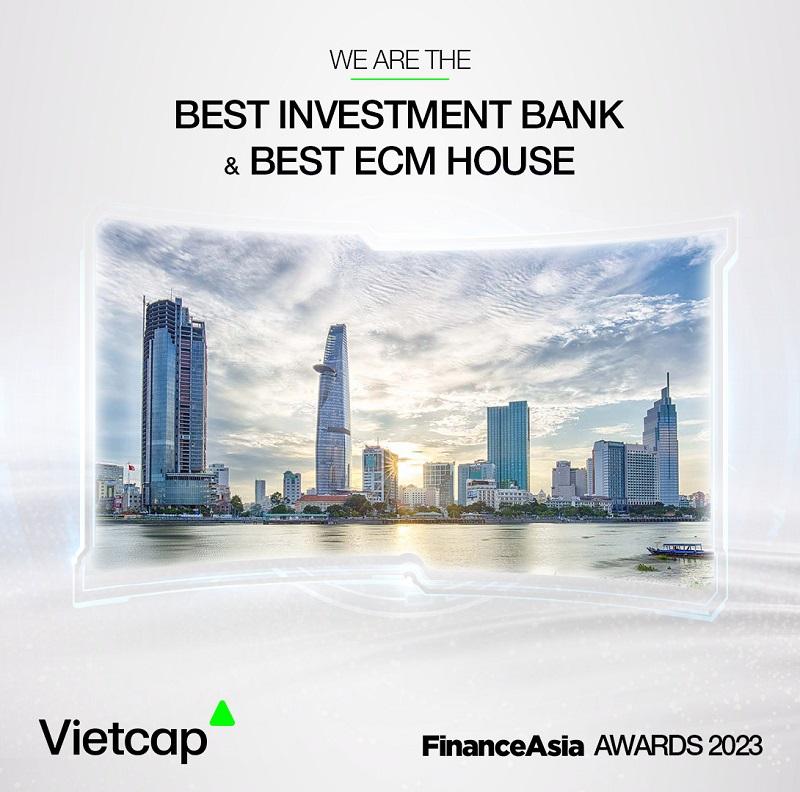 Vietcap được vinh danh 2 hạng mục lớn tại giải thưởng FinanceAsia