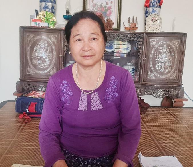 Ở tuổi 73 nhưng bà Mười vẫn còn khá khỏe mạnh, an nhàn với mức lương hưu sau 30 năm làm việc. Ảnh: Nhân vật cung cấp.