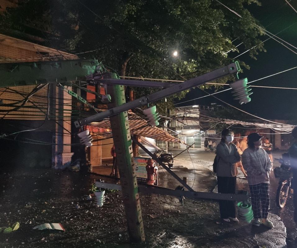 Hiện trường vụ việc. Ảnh: Hà Anh Chiến