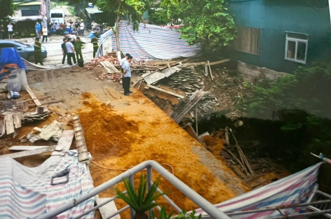 Hiện trường vụ việc. Ảnh: Công an Vân Đồn