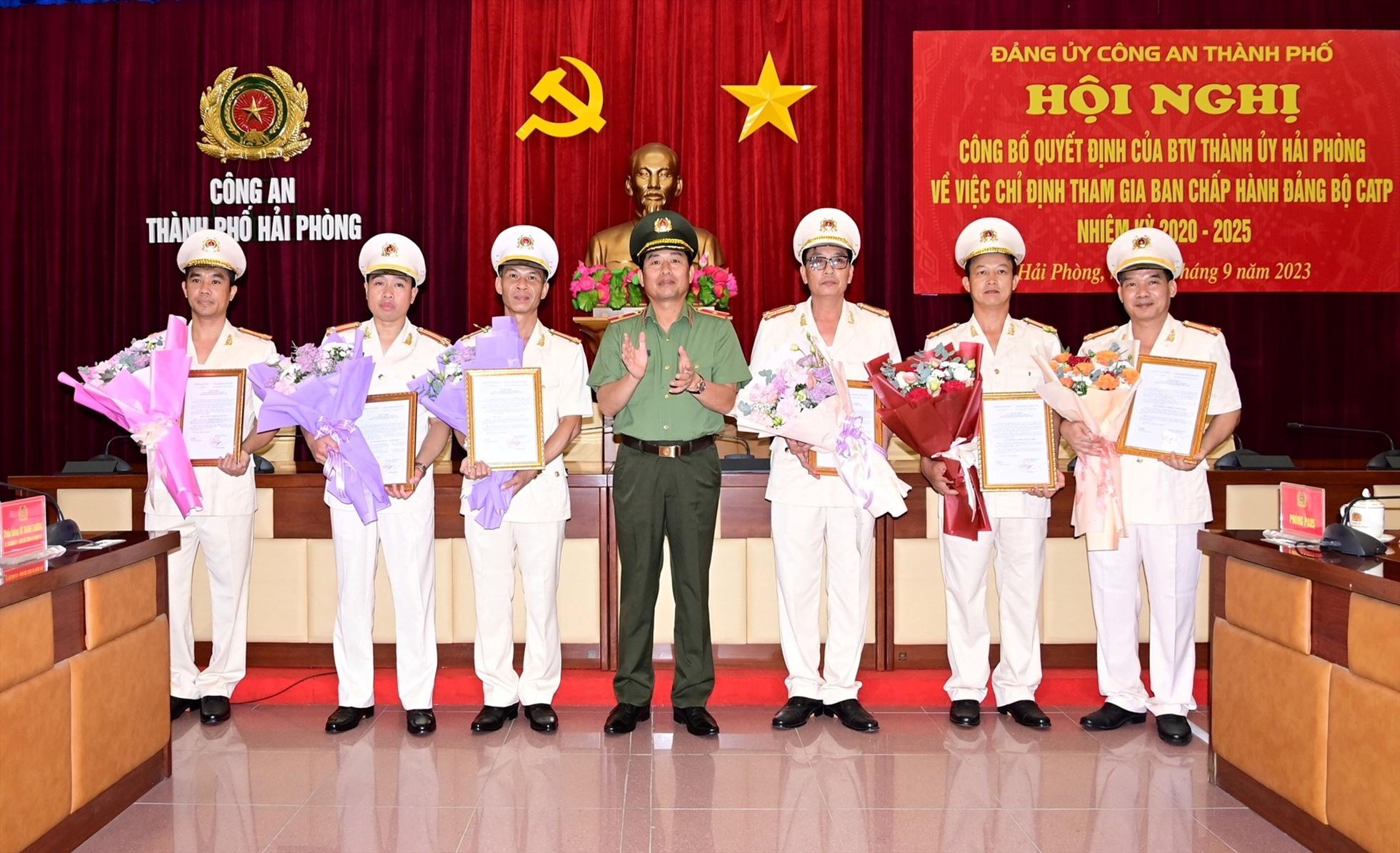 6 cán bộ được chỉ định tham gia Ban Chấp hành Đảng bộ Công an Hải Phòng