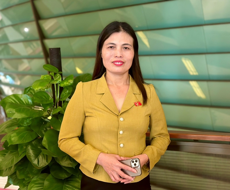 Đại biểu Hồ Thị Minh - Đoàn đại biểu Quốc hội tỉnh Quảng Trị. Ảnh: Kim Thanh 