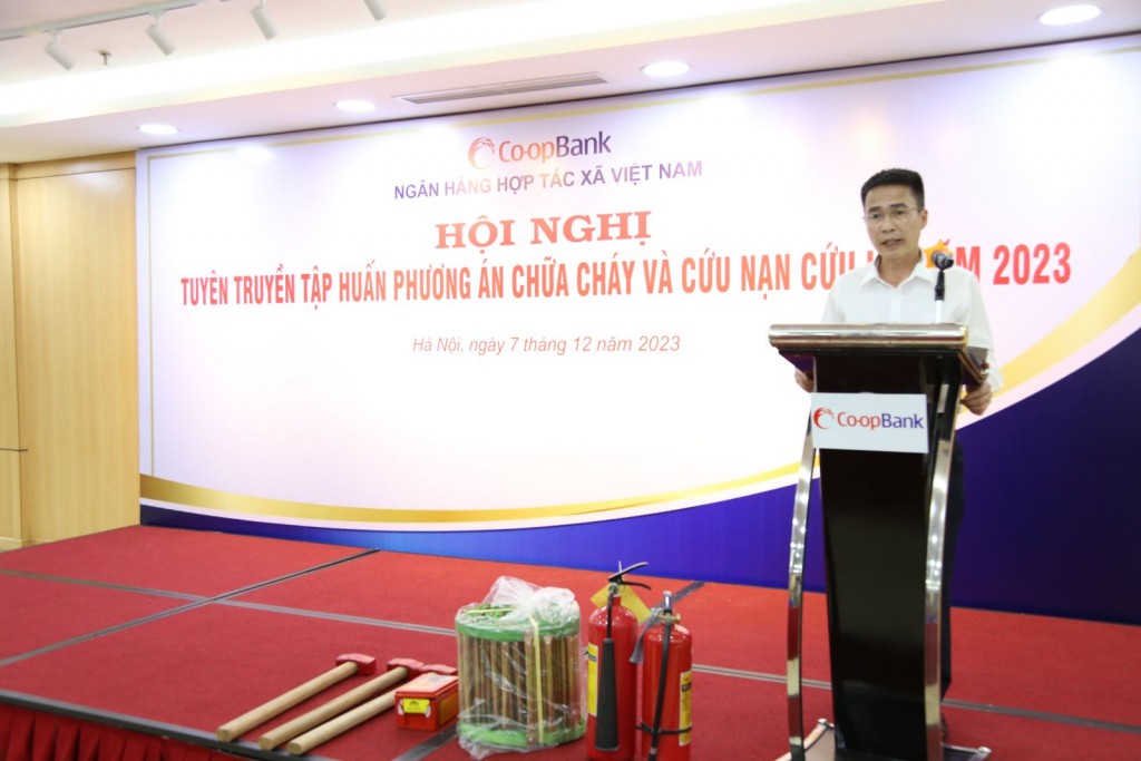 Co-opBank tổ chức Hội nghị tuyên truyền tập huấn phương án chữa cháy và cứu nạn cứu hộ năm 2023