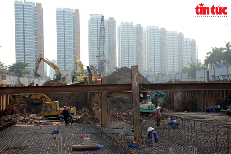 Hình ảnh nút giao thông lớn nhất TP Hồ Chí Minh sau 1 năm khởi công - Ảnh 12.