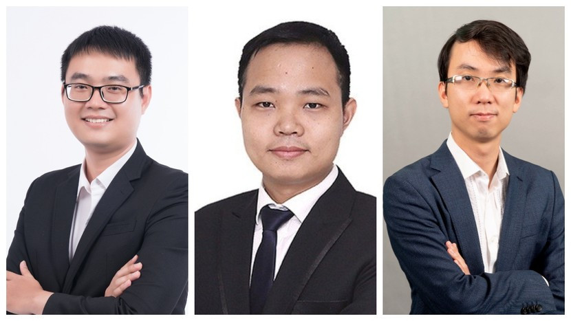 Từ trái qua: ông Trần Trương Mạnh Hiếu, ông Bùi Văn Huy, ông Đinh Quang Hinh.