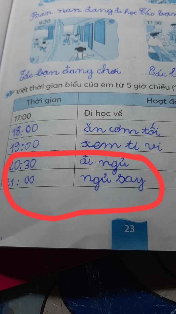 Đang làm bài tập viết thời khóa biểu thì bí ý tưởng, học sinh tiểu học có màn chữa cháy khiến người có trí tưởng tượng nhất cũng "đứng hình" - Ảnh 1.