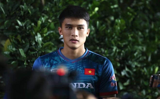 Tiền đạo Võ Nguyên Hoàng được triệu tập trở lại cùng U23 Việt Nam. Ảnh: Minh Dân