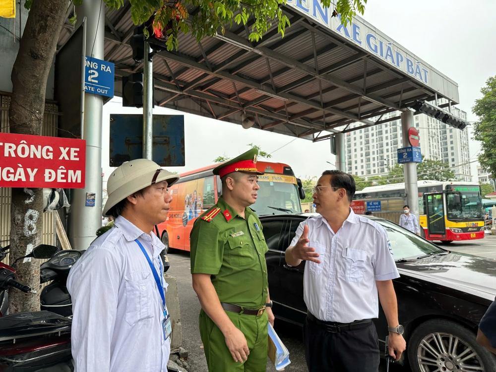 Bảo đảm an ninh trật tự khu vực bến xe Giáp Bát dịp Quốc khánh