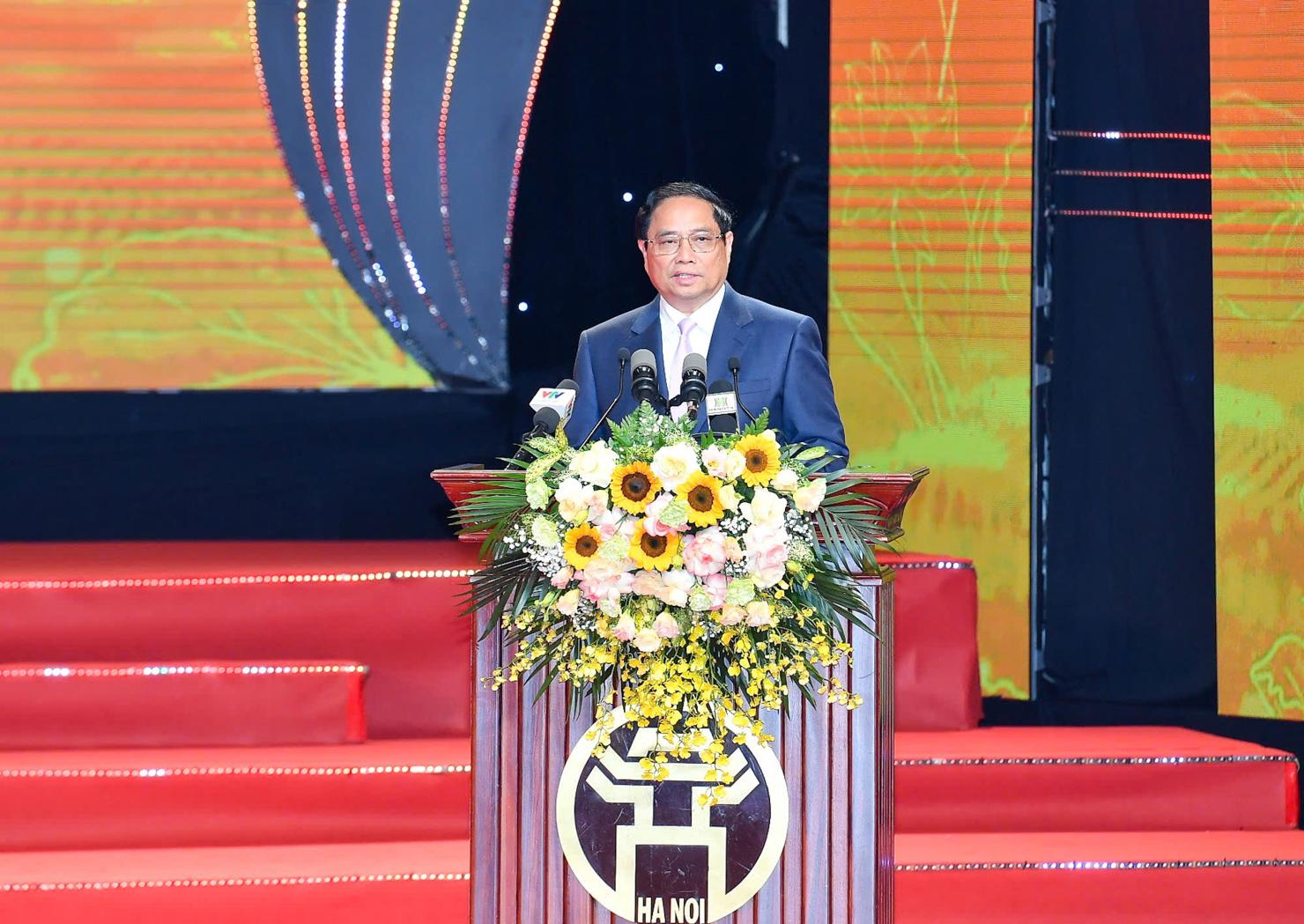 Thủ tướng phát biểu tại buổi lễ. Ảnh: VGP/Nhật Bắc