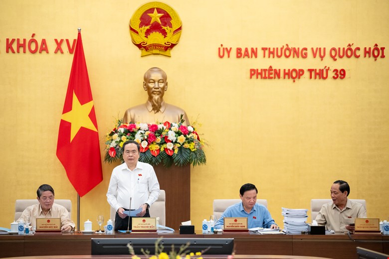 Chủ tịch Quốc hội phát biểu phiên khai mạc. Ảnh: Quochoi.vn