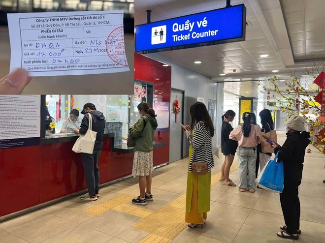 Hành khách đi Metro số 1 phải mua vé giấy viết tay