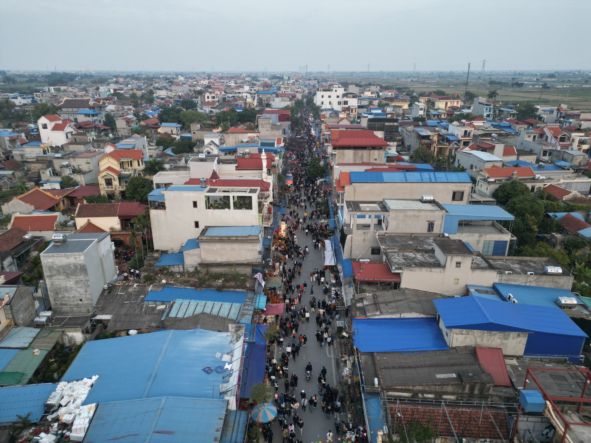 Chợ Viềng nhộn nhịp trước giờ khai hội- Ảnh 1.