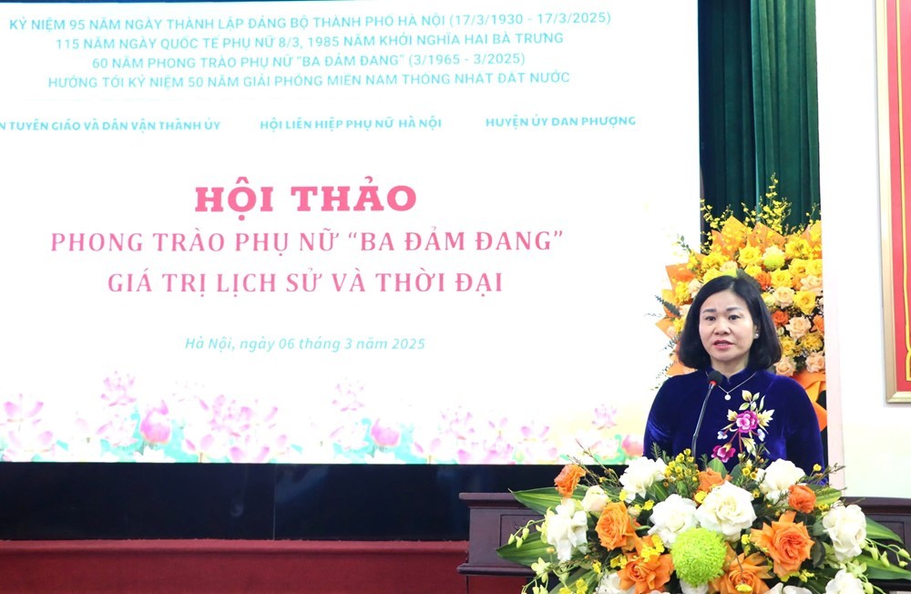 Mãi khắc ghi hình ảnh sáng ngời của những phụ nữ “Ba đảm đang”