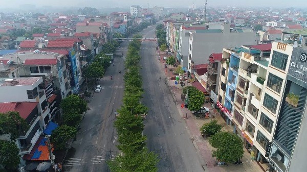 Thị trấn Lim (huyện Tiên Du, Bắc Ninh) - nơi dự kiến xây dựng Trường Đại học Y Hà Nội cơ sở Bắc Ninh. Ảnh: Cổng TTĐT huyện Tiên Du