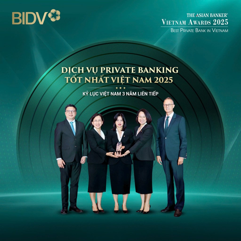 BIDV nhận trọn bộ giải thưởng danh giá từ The Asian Banker