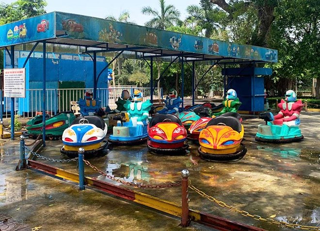 Công viên Trung tâm TP Vinh xuống cấp