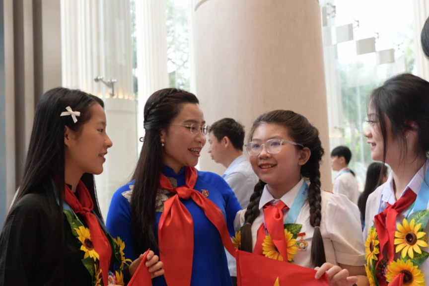 Tham dự Đại hội Cháu ngoan Bác Hồ toàn quốc năm 2025 có 500 thiếu nhi tiêu biểu