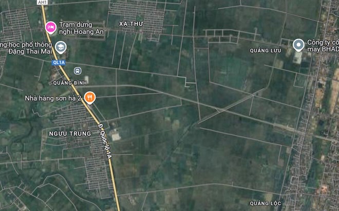 Khu vực xây dựng khu công nghiệp Lưu Bình. Ảnh: Trần Lâm