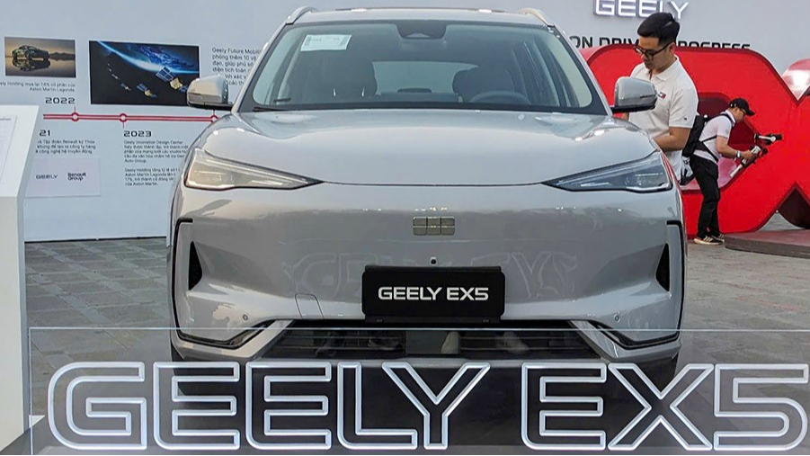 Geely EX5 đã có màn xuất hiện trong lễ giới thiệu mẫu xe Coolray nhưng chưa chính thức ra mắt tại Việt Nam