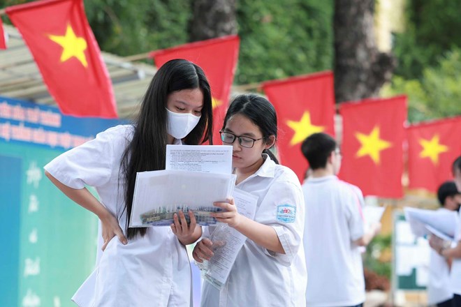Chiều 18.7, Sở Giáo dục và Đào tạo Hà Nội sẽ công bố điểm chuẩn trúng tuyển bổ sung (đợt 2) vào lớp 10. Ảnh: Hải Nguyễn