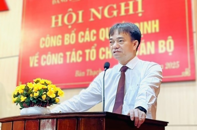 Ông Nguyễn Duy Ân được chỉ định làm Bí thư Đảng ủy phường Bàn Thạch, TP Đà Nẵng mới. Ảnh: Trường An
