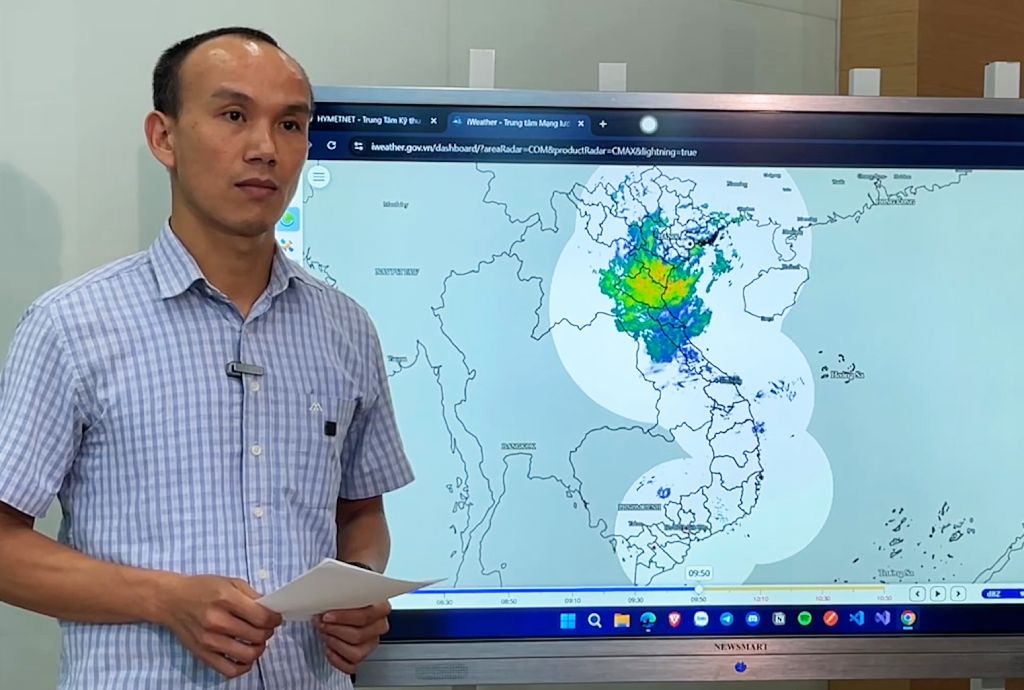 Ông Hoàng Phúc Lâm phân tích đặc điểm hoàn lưu mưa của bão số 3 Wipha.