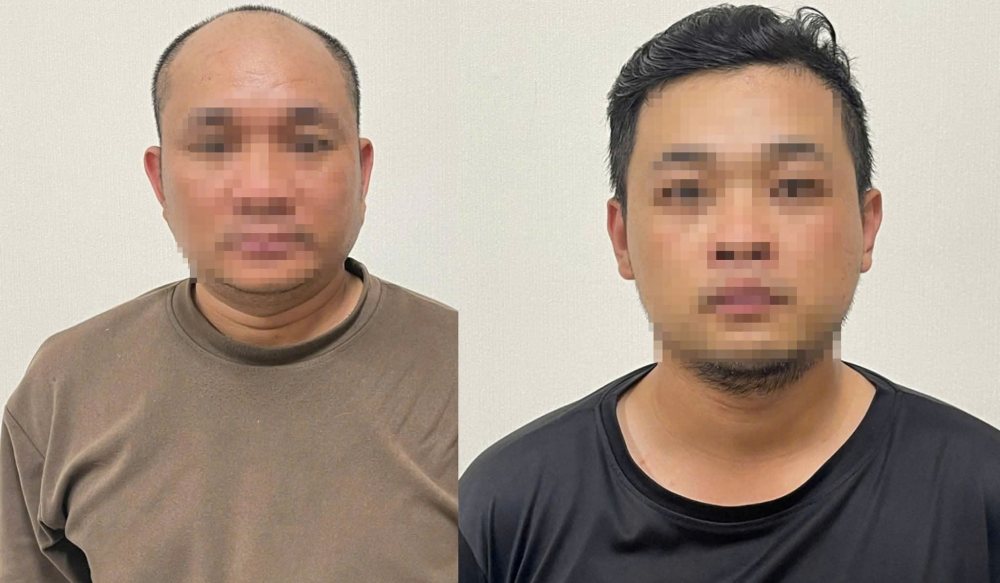 Hai đối tượng ở Lâm Đồng bị khởi tố về tội cưỡng đoạt tài sản. Ảnh: Lam Hồng
