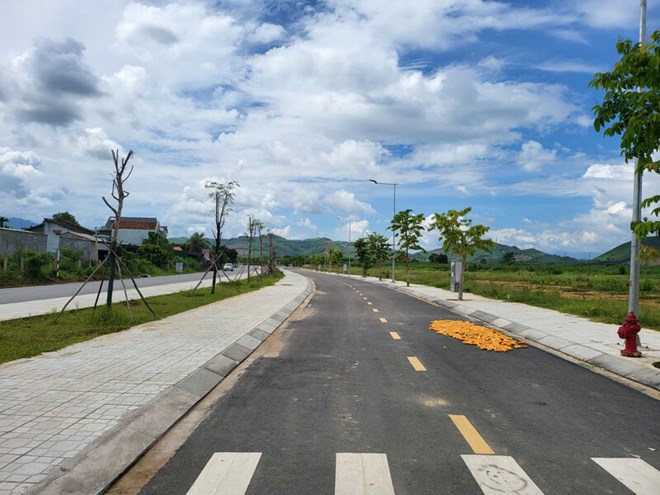 Các lô đất được đấu giá ở tỉnh Quảng Ngãi nằm ở vị trí thuận lợi. Ảnh: Viên Nguyễn
