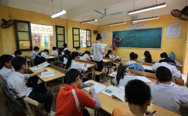 Việc sắp xếp lịch học vào thứ bảy thu hút sự quan tâm của nhiều phụ huynh. Ảnh: Hải Nguyễn