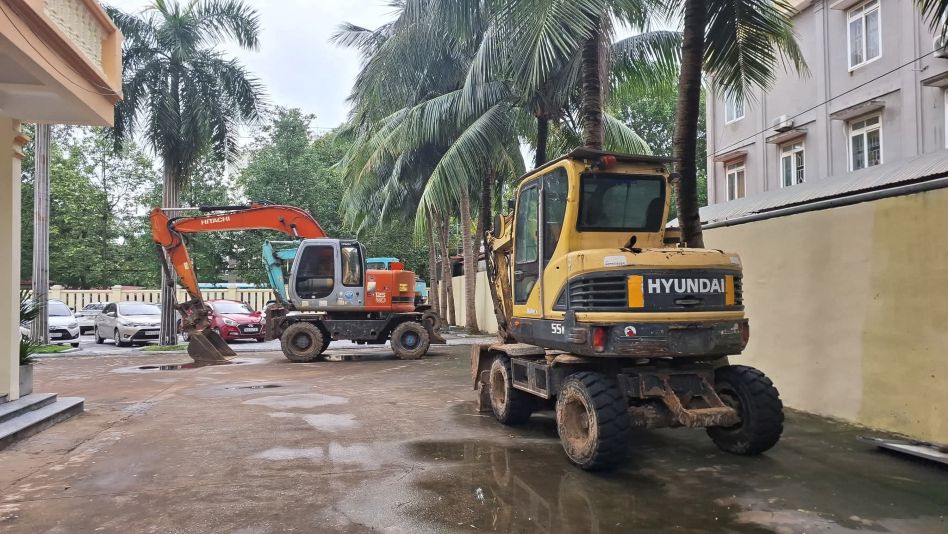 Các phương tiện bị tạm giữ. Ảnh: CASS