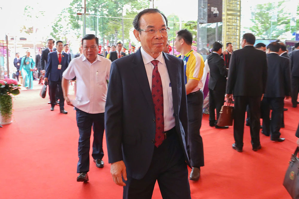 Ông Nguyễn Văn Nên - Ủy viên Bộ Chính trị, Thường trực Tiểu ban Văn kiện Đại hội XIV của Đảng dự và chỉ đạo Đại hội. Ảnh: Tiến Bin