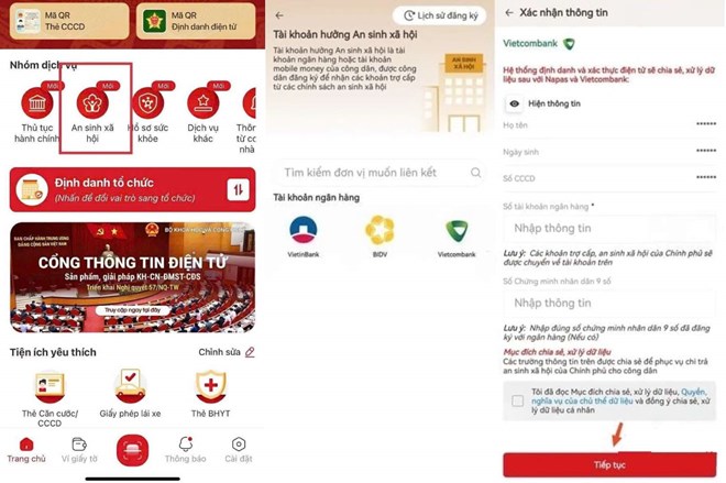 Tháng 11 hoàn thành rà soát tài khoản ngân hàng trên VNeID để chi trả an sinh
