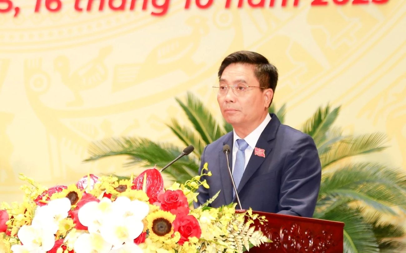 Đồng chí Nguyễn Doãn Anh - Ủy viên Trung ương Đảng, Bí thư Tỉnh ủy Thanh Hóa phát biểu tại phiên trù bị. Ảnh: Xuân Hùng