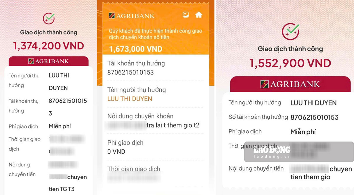 Sau khi nhận tiền thêm giờ hàng tháng, các giáo viên phải chuyển trả lại qua số tài khoản của thủ quỹ nhà trường, đủ từng đồng. Ảnh: PV