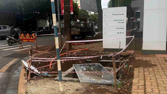 Đắk Lắk tạm dừng việc thi công, cải tạo vỉa hè trên nhiều tuyến phố lớn